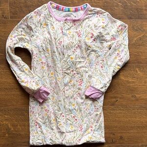 Hanna Andersson Floral Pajama Top with Pink Accents